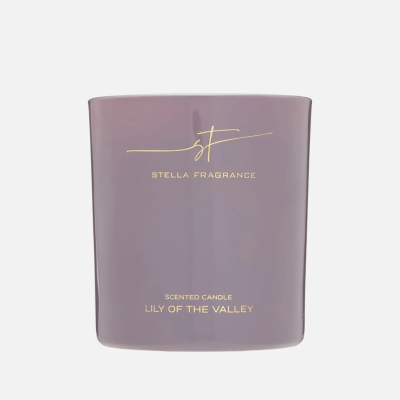 Изображение товара Ароматическая свеча Stella Fragrance Lily of the valley 160 г с натуральным ароматом