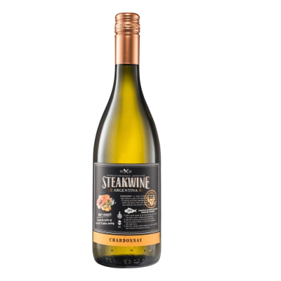 Изображение товара Вино белое полусухое "Steakwine" Chardonnay (Black Label), 2018 0.75 Изображение товара Вино белое полусухое "Steakwine" Chardonnay (Black Label), 2018 0.75