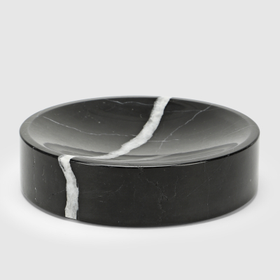 Изображение товара Мыльница Ridder Chloe черный - качественная мраморная мыльница для ванной