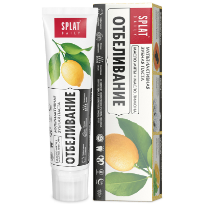 Изображение товара Зубная паста Splat Daily Whitening 100г с эфирными маслами и компонентами для отбеливания