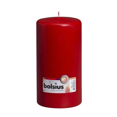 Изображение товара Свеча Bolsius 20x10 см красная декоративная парафиновая