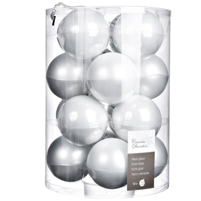 Изображение товара Набор шаров Kaemingk Белый 16шт 140717