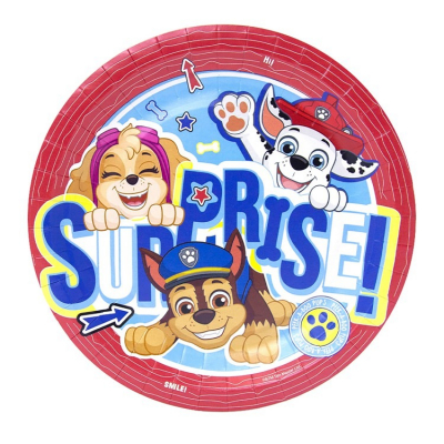 Изображение товара Бумажные тарелки Щенячий патруль 18 см 6 шт в ассортименте