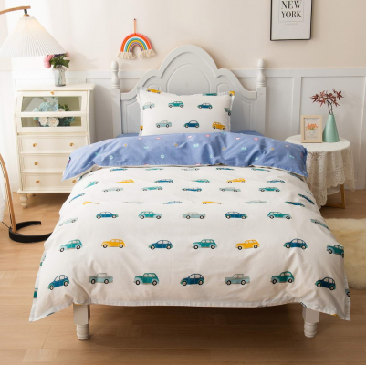 Изображение товара Постельный комплект Sofi De Marko машинки ретро подростковый
