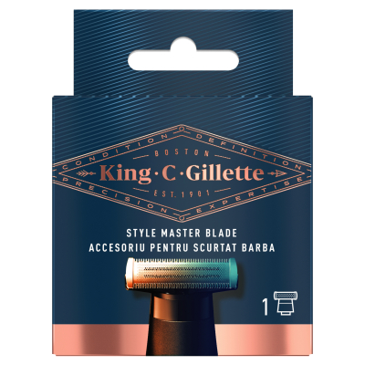 Изображение товара Сменное металлическое лезвие к триммеру King C. Gillette Style Master с 4D-технологией для точного стайлинга 