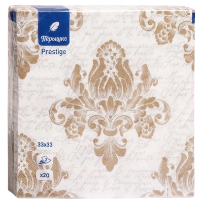 Изображение товара Салфетки Перышко Поэма 33х33 см 3 слоя 20 шт