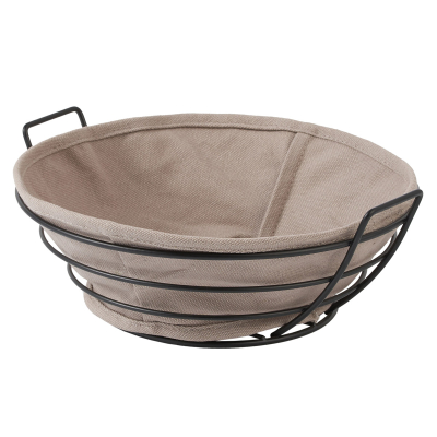Изображение товара Корзинка для хлеба Gipfel Moran круглая из углеродистой стали с хлопком