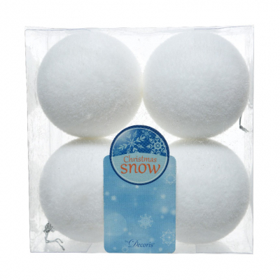 Изображение товара Набор снежков декоративных Kaemingk 4 шт 8 см