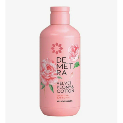 Изображение товара Шампунь для волос Demetra Бархатный пион и хлопок 400 мл для всех типов волос