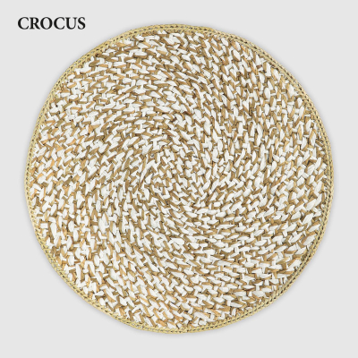 Изображение товара Плейсмат Crocus круглый Purun white Изображение товара Плейсмат Crocus круглый Purun white