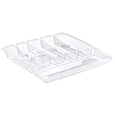 Изображение товара Лоток для столовых приборов Akay прозрачный 29х50 см органайзер для кухни