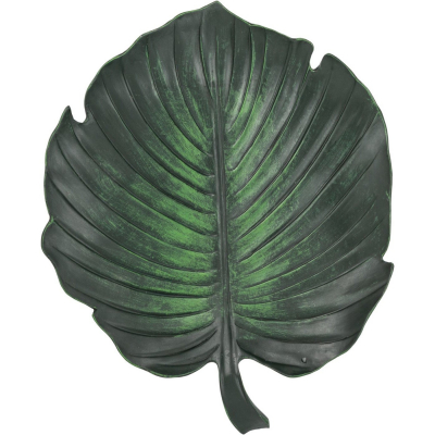 Изображение товара Панно настенное Glasar зеленый лист 31х3х26 см