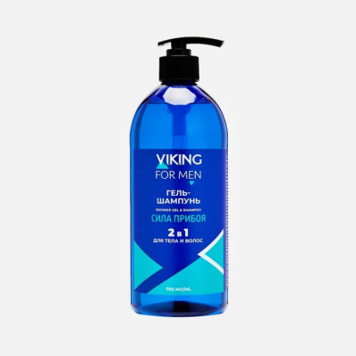 Изображение товара Гель-шампунь Viking man Сила прибоя для мужчин 700 мл натуральный и освежающий