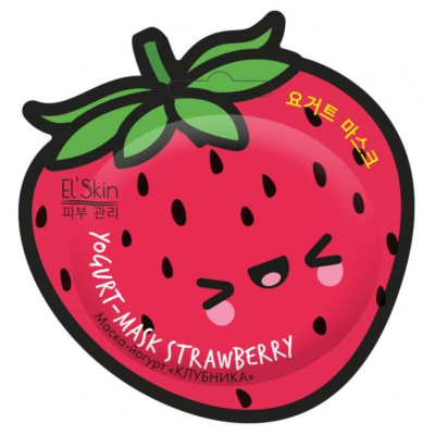 Изображение товара Маска-йогурт El'Skin с экстрактом клубники для увлажнения кожи лица