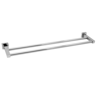 Изображение товара Штанга для полотенец двойная WasserKraft серебряный (6540) для удобства в ванной Изображение товара Штанга для полотенец двойная WasserKraft серебряный (6540) для удобства в ванной