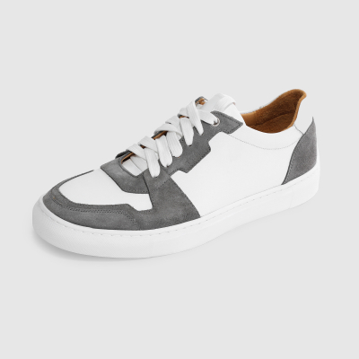 Изображение товара Мужские кроссовки Twins Shoes белые с светло-серым