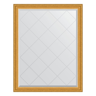Изображение товара Зеркало с гравировкой в багетной раме Evoform состаренное золото 67 мм 92x117 см 