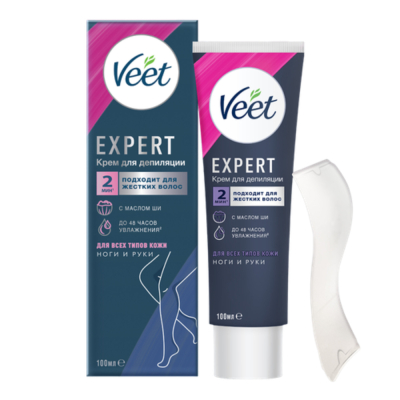 Изображение товара Крем для депиляции Veet Expert для всех типов кожи 100 мл Изображение товара Крем для депиляции Veet Expert для всех типов кожи 100 мл