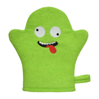 Изображение товара Мочалка варежка для нежной и чувствительной кожи Банные штучки монстрик 19х18 см