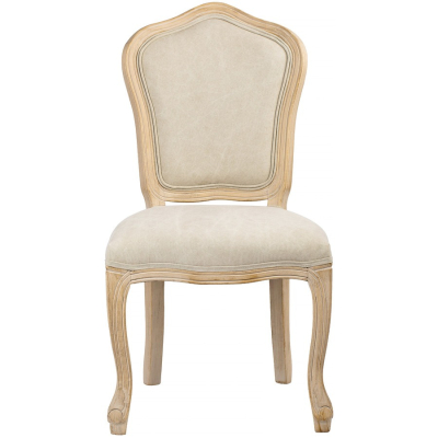 Изображение товара Стул Glasar Богемия с резными подлокотниками из льна и дерева