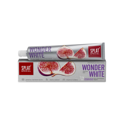 Изображение товара Отбеливающая зубная паста SPLAT Special WONDER WHITE 75 мл комплексный уход Изображение товара Отбеливающая зубная паста SPLAT Special WONDER WHITE 75 мл комплексный уход