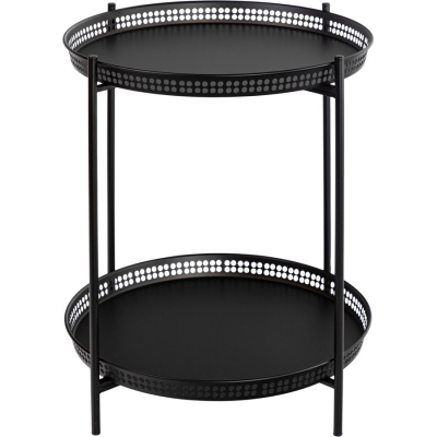 Изображение товара Столик Glasar сервировочный черный 49х49х54 см