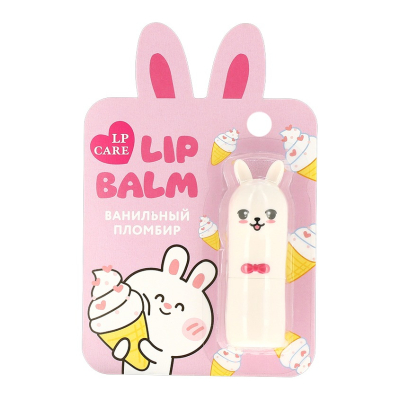 Изображение товара Бальзам для губ LP Care Bunny ванильный пломбир 3 г увлажняющий Изображение товара Бальзам для губ LP Care Bunny ванильный пломбир 3 г увлажняющий