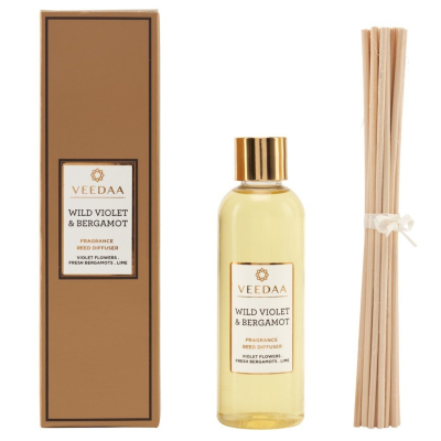 Изображение товара Аромадиффузор Veedaa Wild violet & bergamot с палочками и сменным картриджем Изображение товара Аромадиффузор Veedaa Wild violet & bergamot с палочками и сменным картриджем