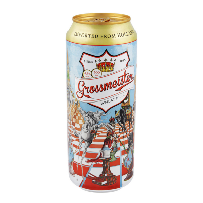 Изображение товара Пиво светлое нефильтрованное Grossmeister Wheatbeer 0,5 л