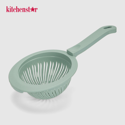 Изображение товара Сито с ручкой Kitchenstar № 1 12 см Зеленое для кухни