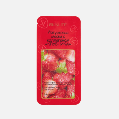 Изображение товара Маска для лица с коллагеном и клубникой Skinlite 10 г
