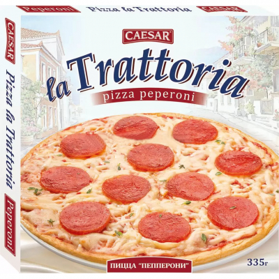 Изображение товара Пицца La Trattoria Пепперони, 335 г Изображение товара Пицца La Trattoria Пепперони, 335 г