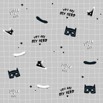 Изображение товара Бумага для подарков Be Smart 70х100 см, Коллекция "Skate", серый