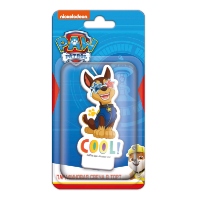 Изображение товара Свеча на торт Щенячий патруль мультиколор 150х75х9 мм