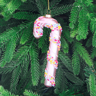 Изображение товара Украшение стеклянное Yancheng Shiny конфета 5.7x2x15 см