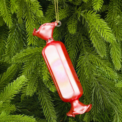 Изображение товара Украшение Yancheng Shiny стеклянное конфета 5x5x14 см