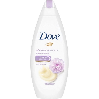 Изображение товара Крем-гель для душа Dove Сливочная ваниль и пион 250 мл для тела Изображение товара Крем-гель для душа Dove Сливочная ваниль и пион 250 мл для тела