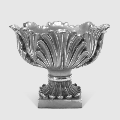 Изображение товара Стальная ваза Тпк Полиформ Лепесток 27х22 см серебристая