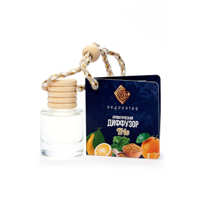 Изображение товара Аромадиффузор Индокитай на подвеске 8 мл лимон апельсин кориандр
Для автомобиля