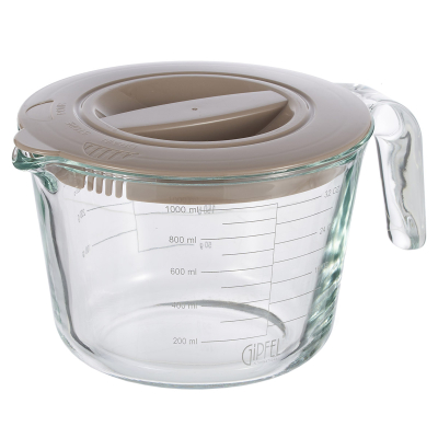 Изображение товара Мерный стакан Gipfel Metrica 1000 мл боросиликатное стеклоПрочная и удобная мерка Изображение товара Мерный стакан Gipfel Metrica 1000 мл боросиликатное стеклоПрочная и удобная мерка