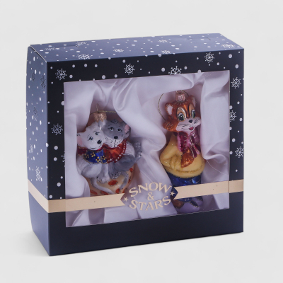 Изображение товара Набор ёлочных игрушек Кот Леопольд и мышата 2 шт от Snow and Stars Изображение товара Набор ёлочных игрушек Кот Леопольд и мышата 2 шт от Snow and Stars