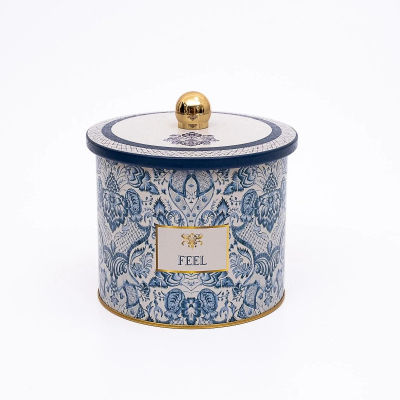 Изображение товара Банка Evle blue & white er1427e 1.7 л металлическая для хранения продуктов