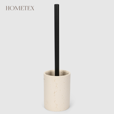 Изображение товара Держатель с ёршиком Hometex Цилиндр бежевый для ванной комнаты Изображение товара Держатель с ёршиком Hometex Цилиндр бежевый для ванной комнаты