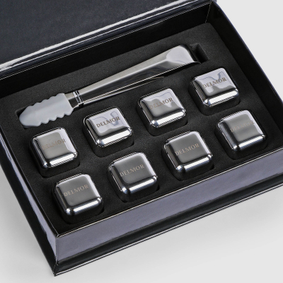 Изображение товара Охлаждающие кубики для напитков Delmor с щипцами