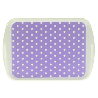 Изображение товара Поднос Plast Team Violet PT9215IML из пластика с фиолетовым и белым цветом