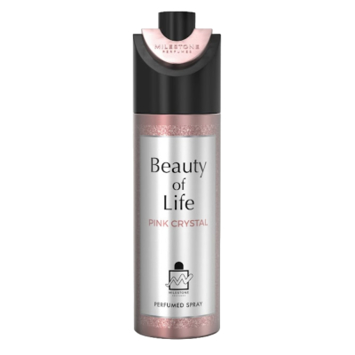 Изображение товара Дезодорант парфюмированный женский Milestone Beauty of life pink crystal 200 мл Изображение товара Дезодорант парфюмированный женский Milestone Beauty of life pink crystal 200 мл
