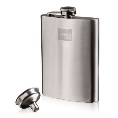 Изображение товара Фляга и воронка Vacu Vin из нержавеющей стали 0.24 л комплект