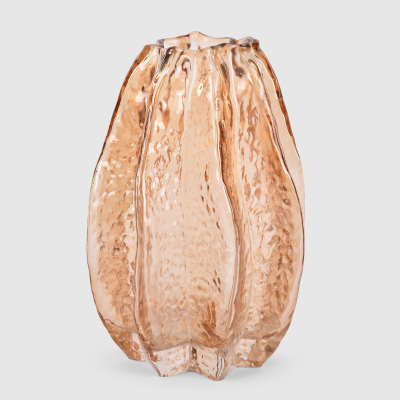 Изображение товара Стеклянная ваза Mercury Deco золотистая 14х21 см для интерьера