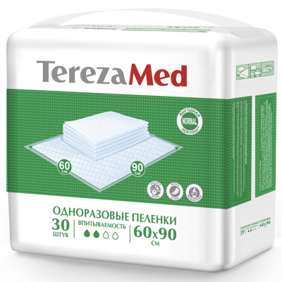 Изображение товара Пеленки одноразовые TerezaMed Normal 60 х 90 см 30 шт