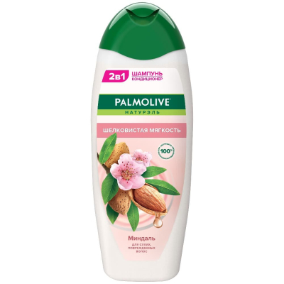 Изображение товара Шампунь для волос женский Palmolive Натурэль Шелковистая мягкость с экстрактом миндаля, 450 мл